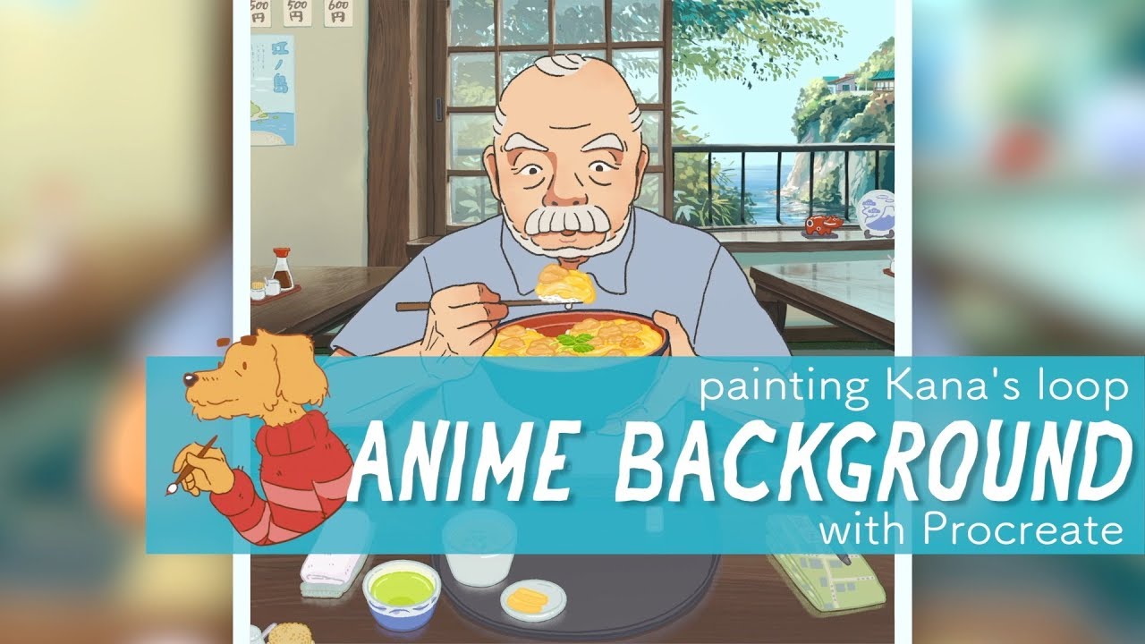 Painting animation BG in Procreate iPad PRO