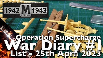 War Diary | Operation Supercharge #1 - Live-building the Laziest List | Flames of War