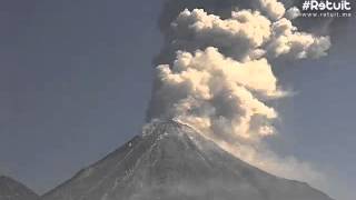Explosión Volcán de Colima abril 14, 2015