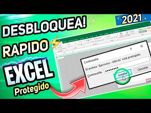 ⚡Como QUITAR CONTRASEÑA de LIBRO EXCEL 2021 / LA SOLUCIÓN Más RAPIDA y FACIL!