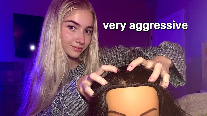 ASMR Actually Aggressive Scalp Scratching and Head Massage 