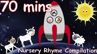 Zoom, Zoom, Zoom, We&#39;re Going To The Moon! And lots more Nursery Rhymes! 70 minutes!