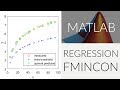 Regression with MATLAB fmincon