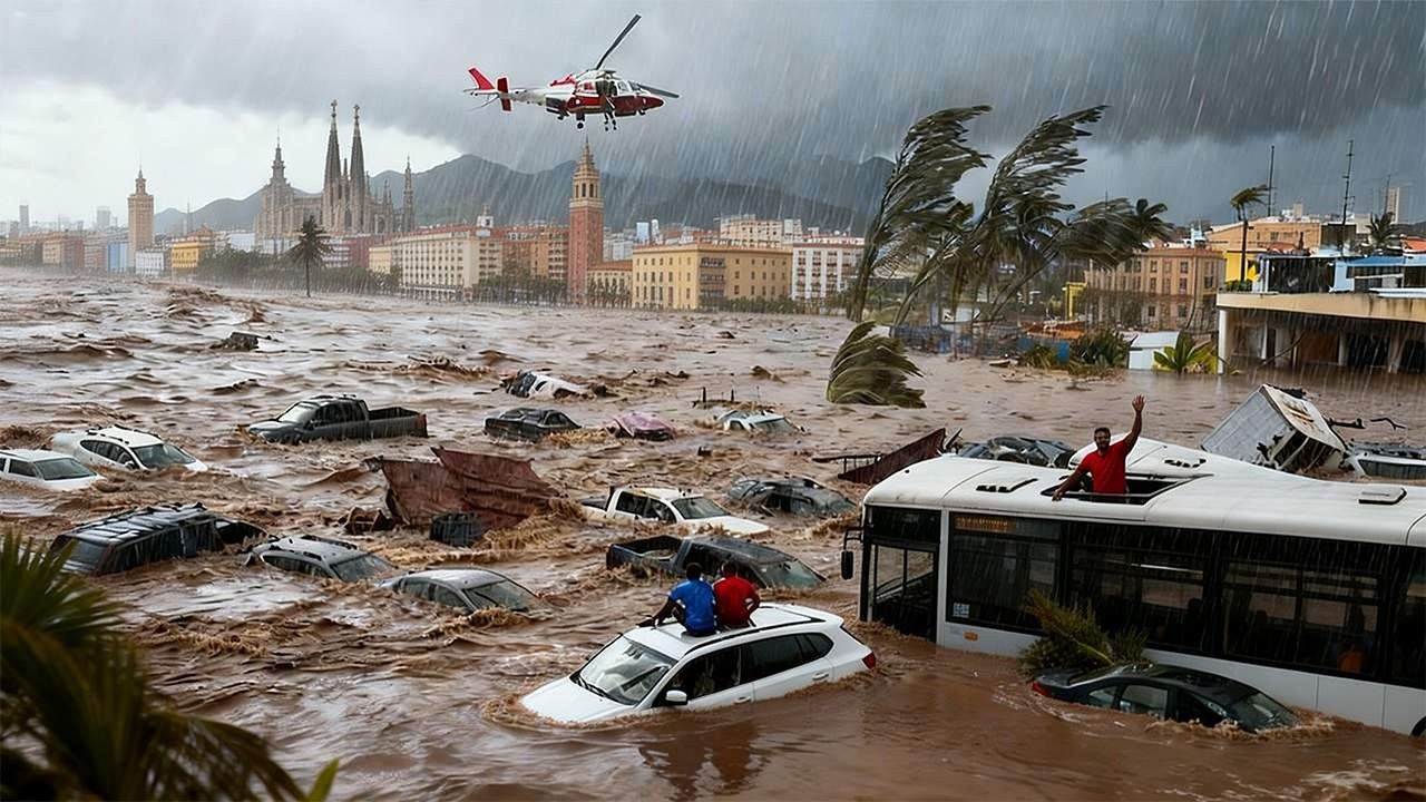 Tragedy in Spain âť— Record FLOODS from Storm Leo TURN Cities into Rivers of Chaos!