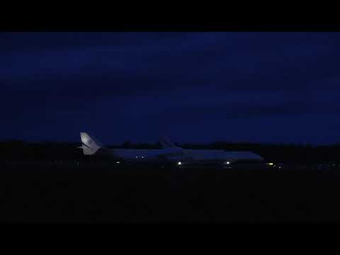 Αntonov An-225 night landing at Anchorage, Alaska May 23,2020