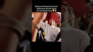 Bad bunny after finishing the super bowl halftime show..#badbunny #superbowl #superbowlhalftime