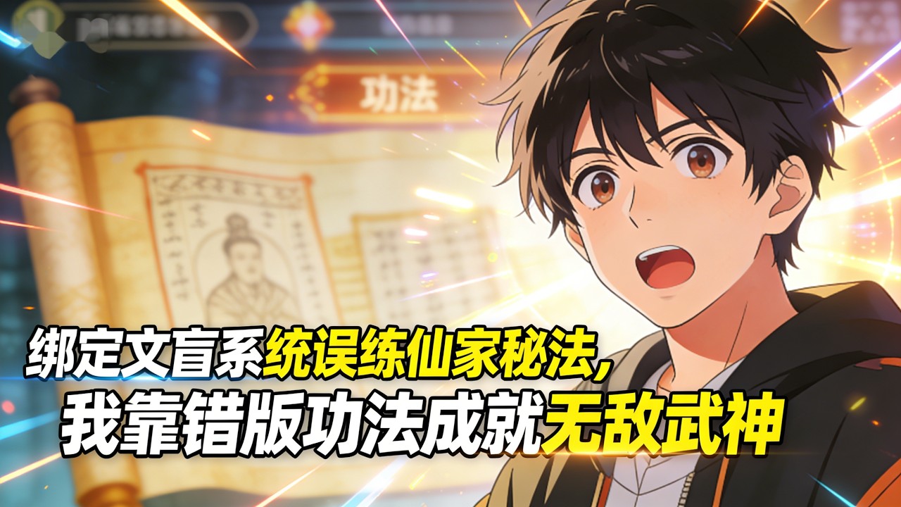 綁定文盲系統誤練仙家秘法，我靠錯版功法成就無敵武神。系統讓我誤讀功法，卻意外綁定無敵鍛體道#小说 #漫画 #都市小说