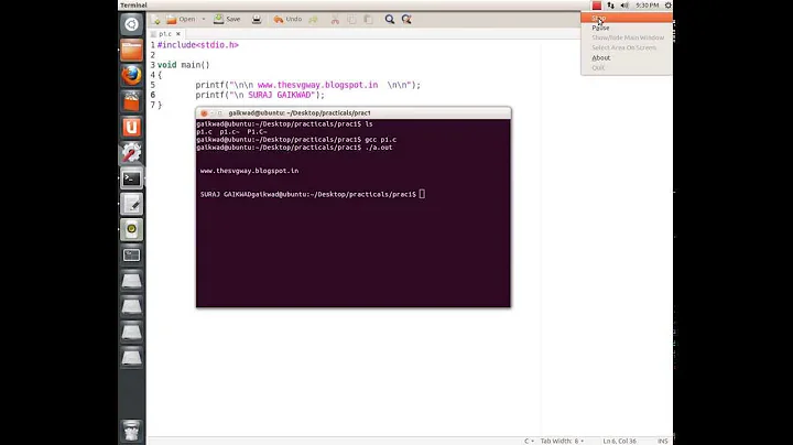 How to Easily Open Terminal through Text Editor (gedit) in Ubuntu