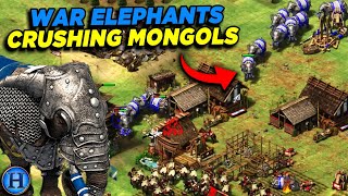 No Big Deal Just War Elephants Crushing Mongols | AoE2
