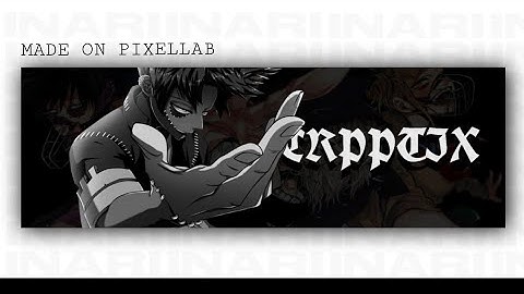 TUTORIAL: How To Make An Anime Header/Banner in PixelLab!! (FREE TEMPLATE) Link in Bio