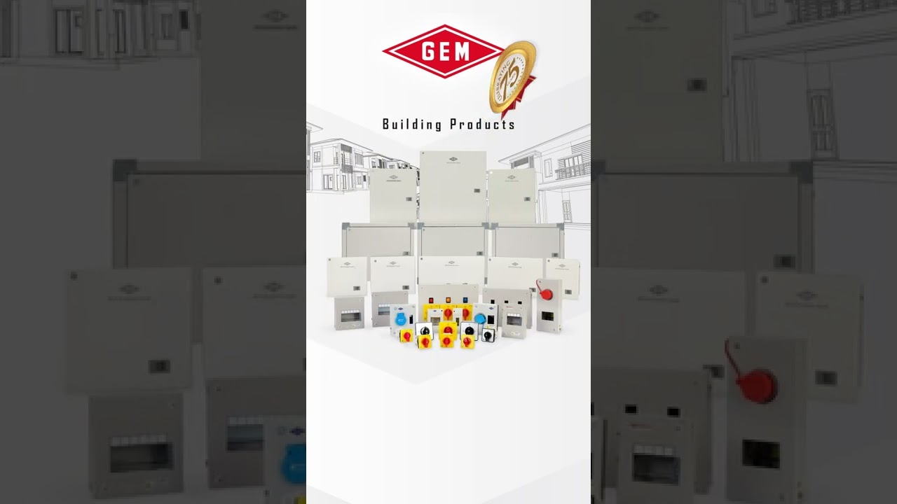 GEM : MCB DISTRIBUTION BOARDS | SP MCB DB DOUBLE DOOR| Marketed By Gem Electrical