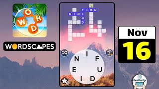 Wordscapes Daily Puzzle November 16 2022 Answer