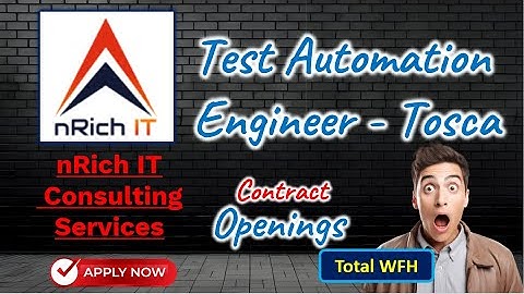 Job Openings for Test Automation Engineer - Tosca profiles