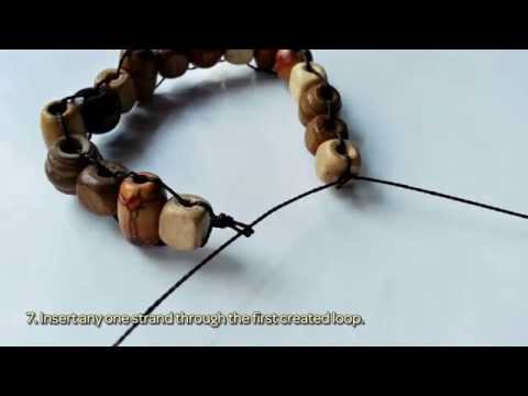 How To Created A Mixed Wooden Beaded Bracelet Diy Crafts Wooden Beaded Bracelet Diy Crafts