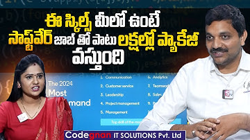 Get a Software Job with the Best Package by Learning These Skills | Codegnan IT Solutions Pvt. Ltd