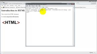 Introduction to HTML -  Lesson 2