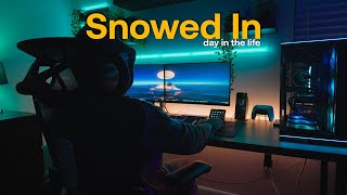 A Snowed In Day In The Life Of An Introvert Cozy Setup Gaming Vlog Tobenone Unboxing