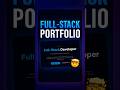 Portfolio Website using HTML CSS and JavaScript 🔥 | Full Stack Developer Portfolio #html #portfolio