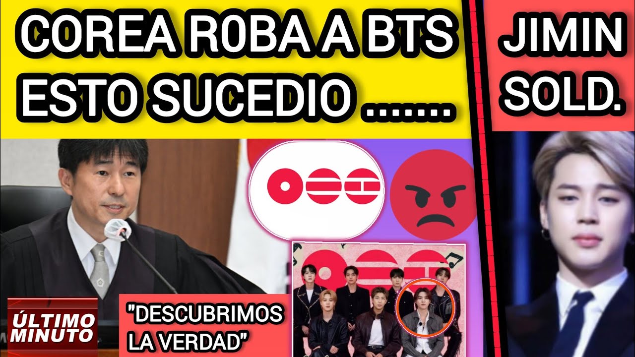 ESCANDALO!🚨COREA R0BA A BTS‼️ESTO SUCEDIO HOY...😡JIMIN SOLD..🤫 noticiasdebts 