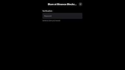 Blum at Binance Blockchain Week verify Code #telegram