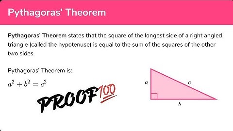 10 NCERT PYTHAGORAS THEOREM: IN A RIGHT ANGLED TRIANGLE THE SQUARE ON THE HYPOTENUSE IS EQUAL TO SUM