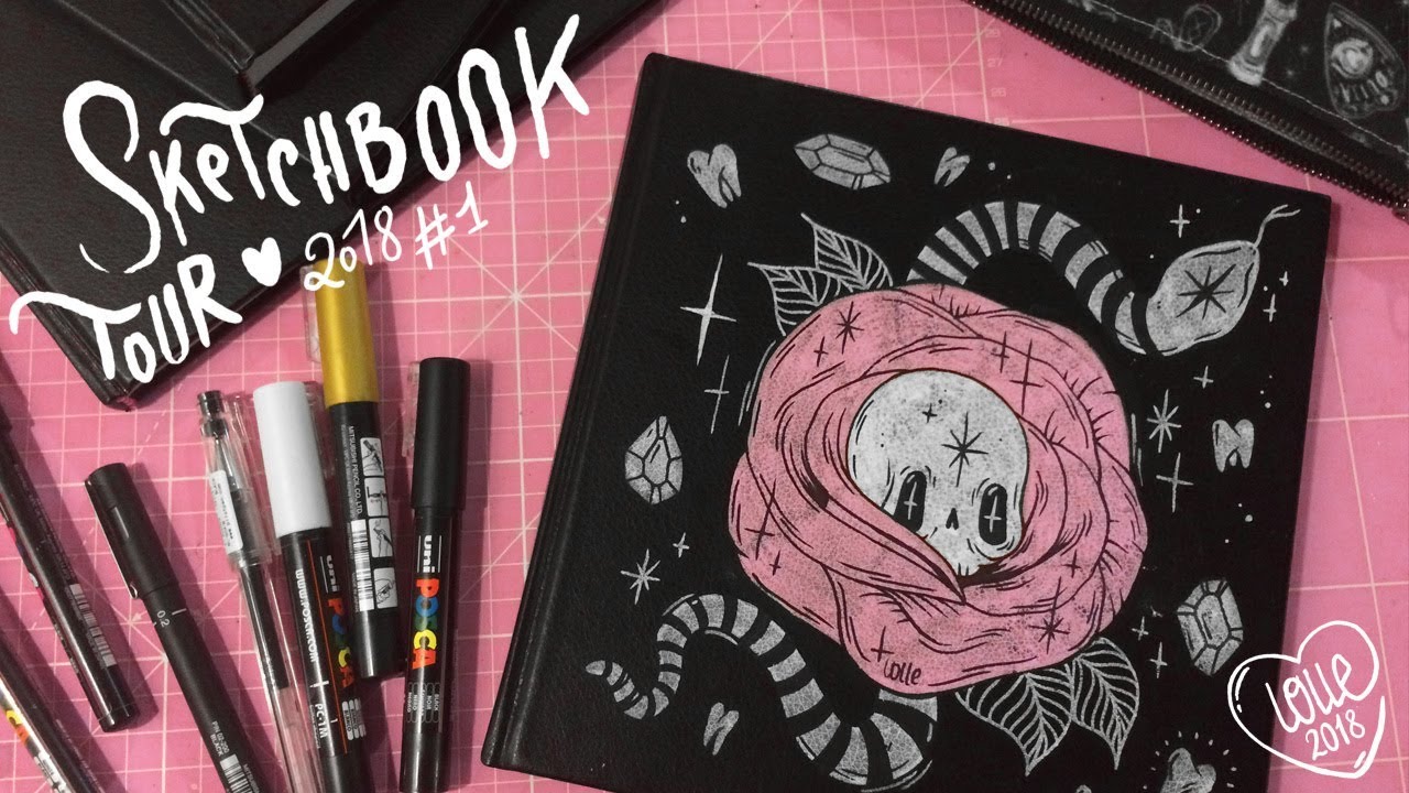 ϟ SKETCHBOOK ♡ TOUR ϟ 2018 #1 - YouTube