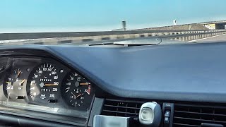 Mercedes W124 Turbo Autobahn Acceleration