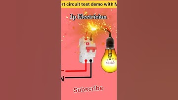 short circuit test demo with MCB|how to demo MCB #shortvideo #mcb #shortcircuit #Jpelectrician