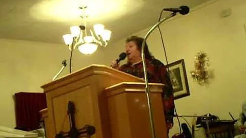 Ruth Walters singing " Oh What A Saviour "