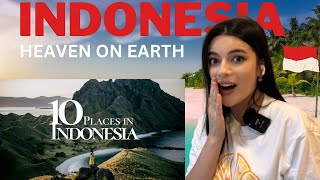 10 Amazing Places to Visit in Indonesia 🇮🇩 | Indonesia Travel Video | Reaction about Indonesia