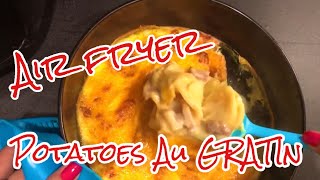 AIR FRYER POTATOES AU GRATIN ~ NO ONE WILL GUESS IT CAME FROM A BOX MIX ~ MUST TRY AIR FRYER RECIPE!