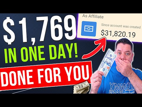 Get Paid $1769.16 In One Day With NO EFFORT Affiliate Marketing (Use Done For You Software)