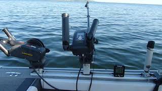 Water Demo Test for the Fish hawk X2 Portable Temp/Speed unit using a downrigger.