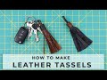 DIY Leather Tassels Keychain