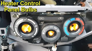 Heater Control Panel Bulb Replacement  Nissan Micra K12