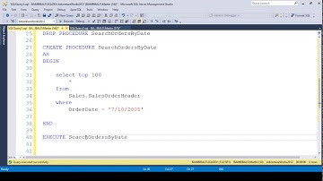Part 14 - Stored Procedures
