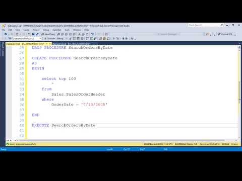 Part 14 - Stored Procedures