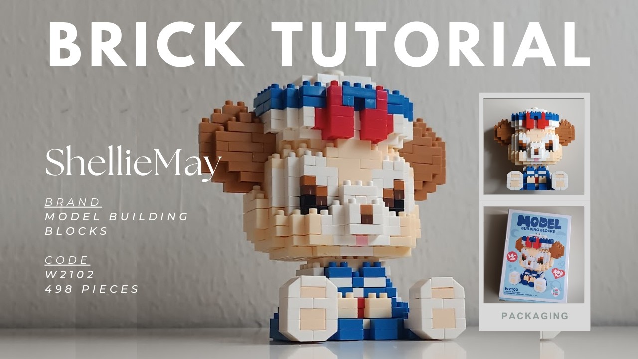 How to Build ShellieMay (Sitting Down) | Model Building Blocks DIY Creation w2102 (498 Pieces)