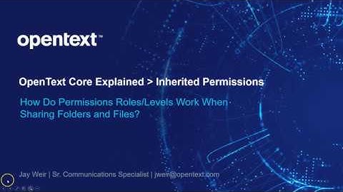 Inherited Permissions in OpenText Core Explained