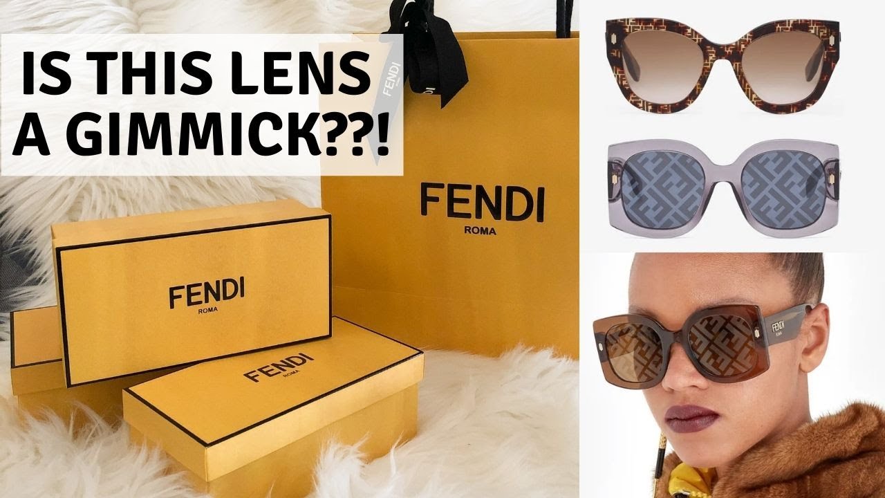 FENDI SUNGLASSES HAUL | Fendi logo lens & logo frame sunglasses review and  try on | Laine’s Reviews