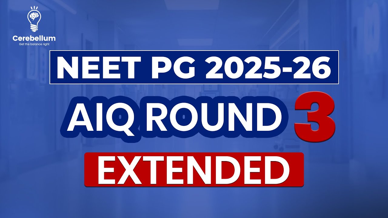BIG Update for NEET PG Round 3 Candidates! MCC Extends Choice Filling (AIQ) | New Seats Incoming?