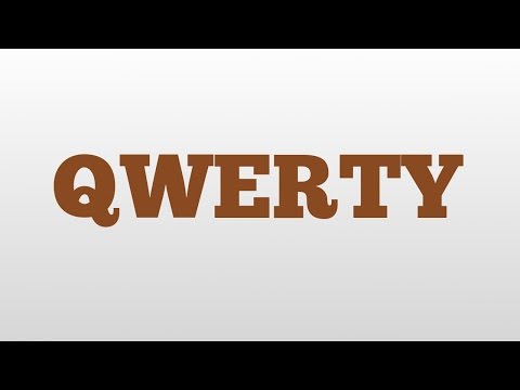 QWERTY meaning and pronunciation
