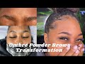 OMBRE POWDER BROWS | PROCESS ON WOC | MICROBLADING PART 1