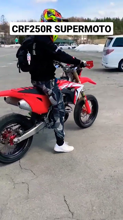 CRF250R Supermoto Sound Check 🔥 #braap #shorts #crf250r #crf