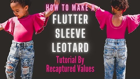 How to Make a Flutter Sleeve Leotard, Sewing Tutorial by Recaptured Values