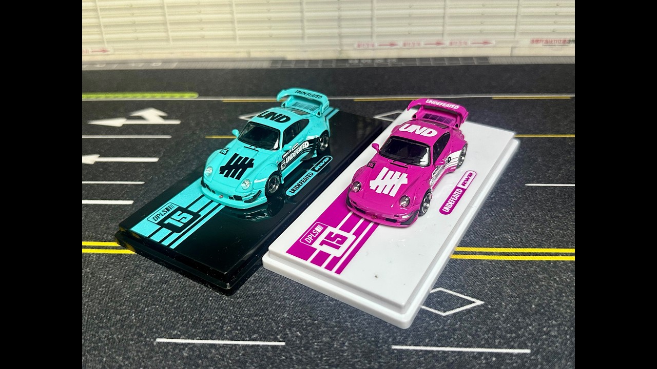INNO64 model RWB Porsche 964(PINK) 993(BLUE) 