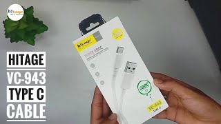 Hitage VC-943 Type C VOOC Cable Unboxing And Review | English