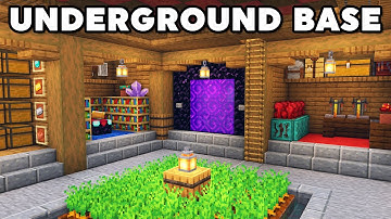 Minecraft Ultimate Underground Base Tutorial [How to Build]