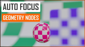 Procedural Auto Focus in Geometry nodes - Blender tutorial ENG