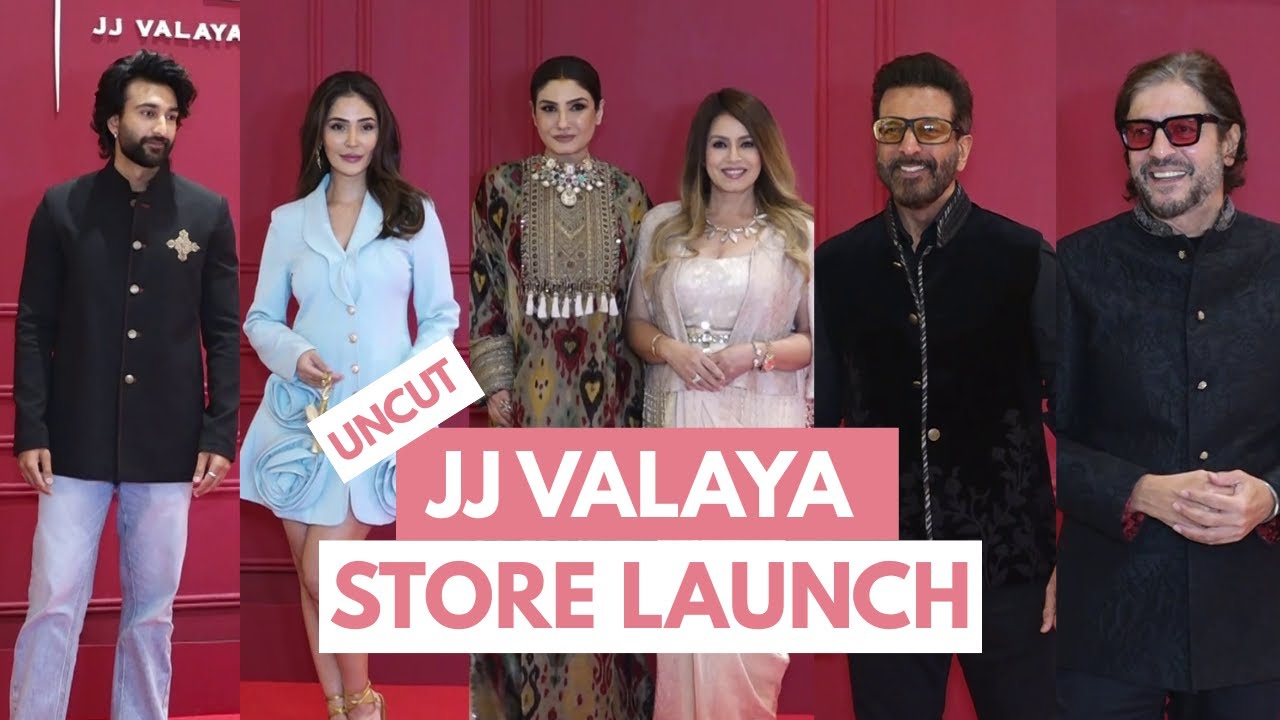 UNCUT - Mahima Chaudhry, Malavika Mohanan , Raveena Tandon & Others Celebs At JJ Valaya Store Launch